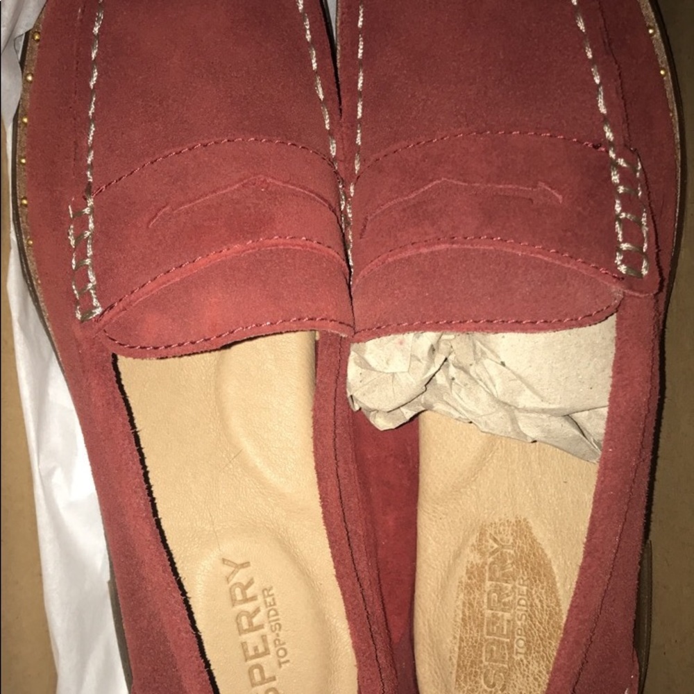 Maroon/Red NEVER WORN Sperrys